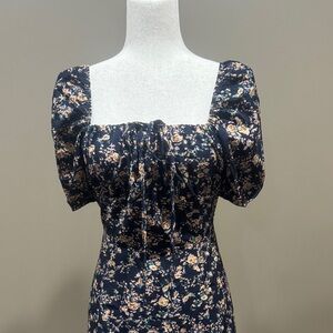 Floral Puff Sleeve Dress